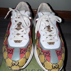 Gucci Rhyton Multicolor GG Canvas Sneakers